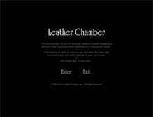 Tablet Screenshot of leatherchamber.com